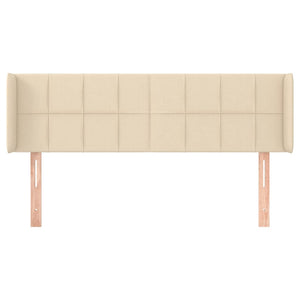 Kopfteil mit Ohren Creme 147x16x78/88 cm Stoff