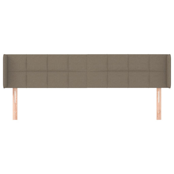 Kopfteil mit Ohren Taupe 163x16x78/88 cm Stoff