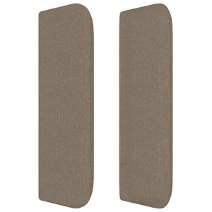 Kopfteil mit Ohren Taupe 163x16x78/88 cm Stoff