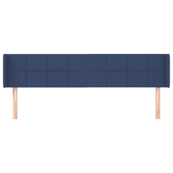 Kopfteil mit Ohren Blau 183x16x78/88 cm Stoff