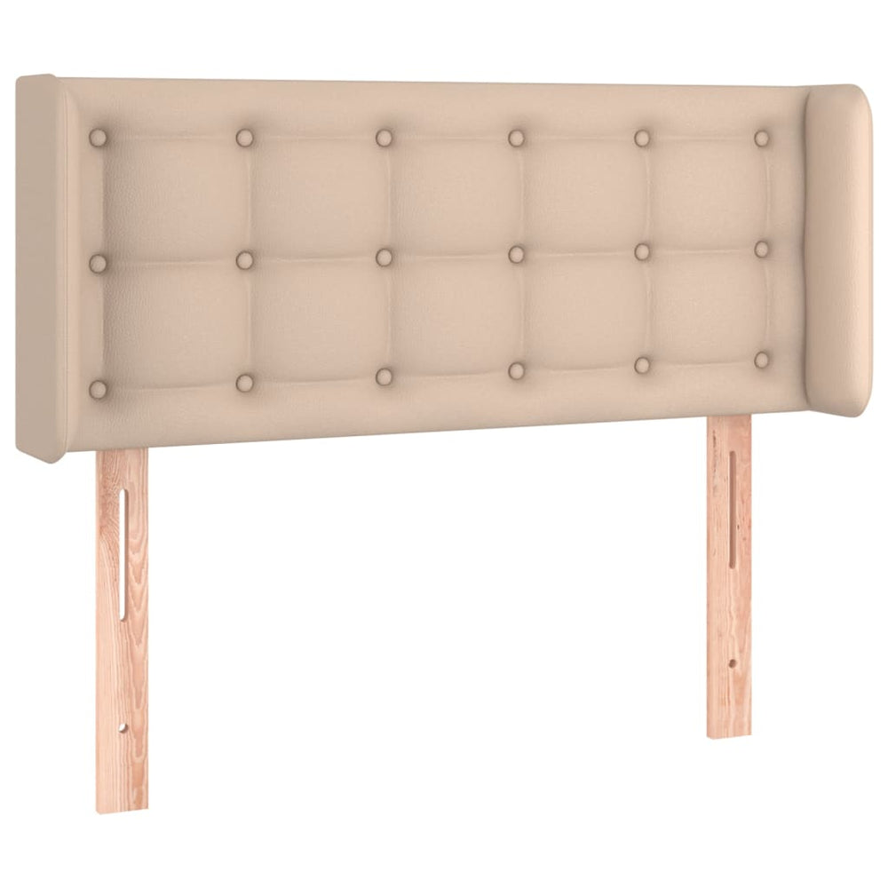 vidaXL Tête de lit à oreilles Cappuccino 93x16x78/88 cm Similicuir