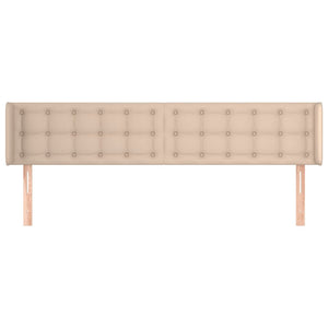 vidaXL Tête de lit à oreilles marron cappuccino 163x16x78/88 cm similicuir