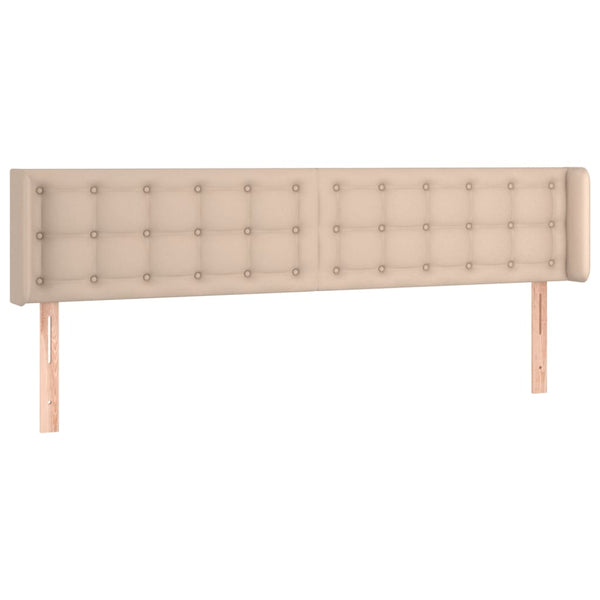 vidaXL Tête de lit à oreilles Cappuccino 183x16x78/88 cm Similicuir