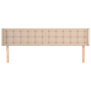 vidaXL Tête de lit à oreilles Cappuccino 183x16x78/88 cm Similicuir