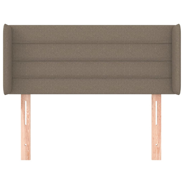 Kopfteil mit Ohren Taupe 83x16x78/88 cm Stoff