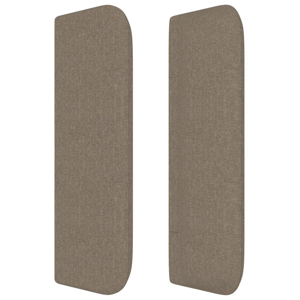 Kopfteil mit Ohren Taupe 83x16x78/88 cm Stoff