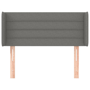 Kopfteil mit Ohren Dunkelgrau 93x16x78/88 cm Stoff
