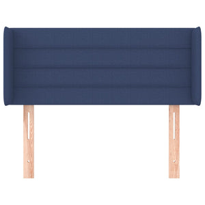 Kopfteil mit Ohren Blau 93x16x78/88 cm Stoff