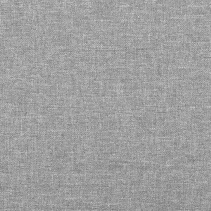 Kopfteil mit Ohren Hellgrau 103x16x78/88 cm Stoff