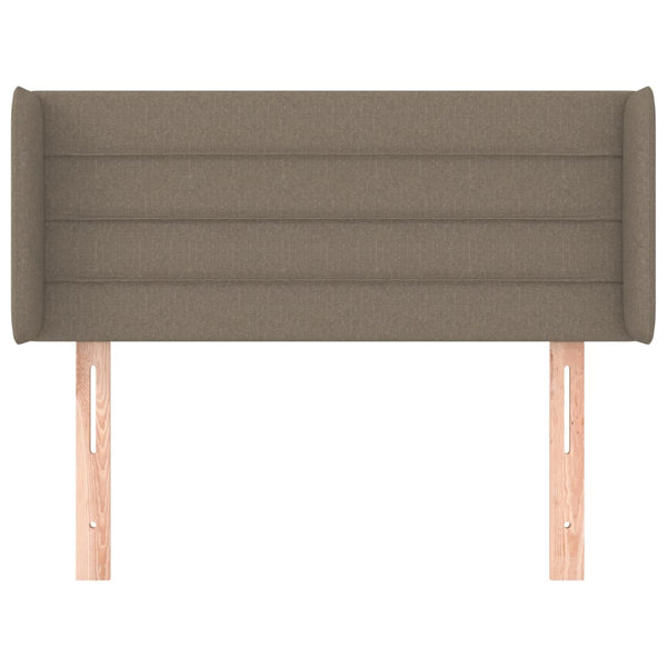 Kopfteil mit Ohren Taupe 103x16x78/88 cm Stoff