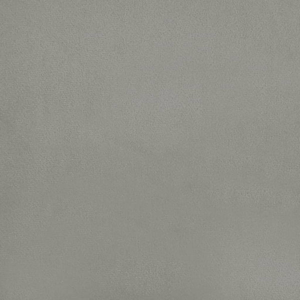Kopfteil mit Ohren Hellgrau 203x16x78/88 cm Samt