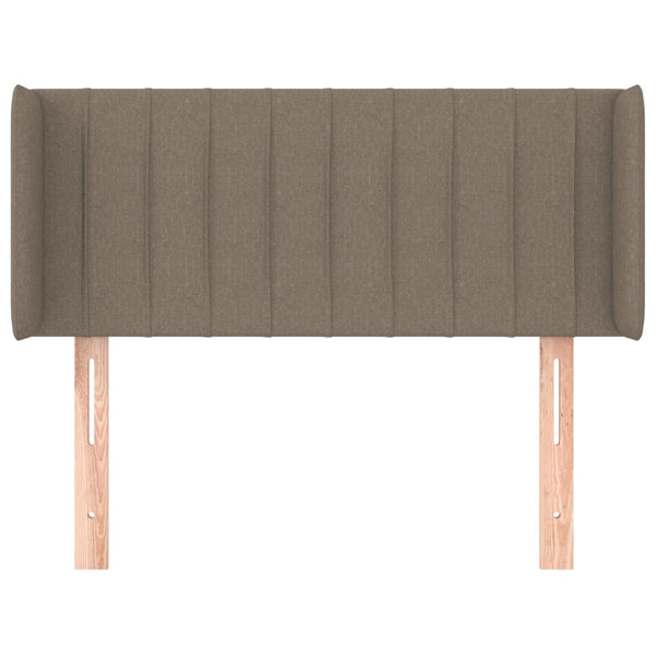 Kopfteil mit Ohren Taupe 93x16x78/88 cm Stoff