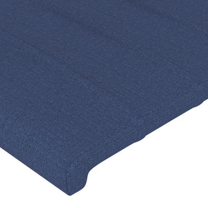 Kopfteil mit Ohren Blau 93x16x78/88 cm Stoff