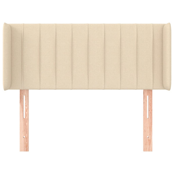 Kopfteil mit Ohren Creme 103x16x78/88 cm Stoff