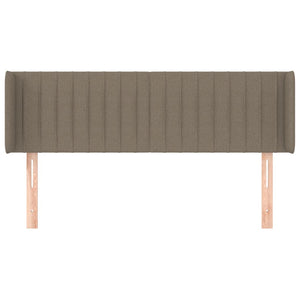 Kopfteil mit Ohren Taupe 147x16x78/88 cm Stoff