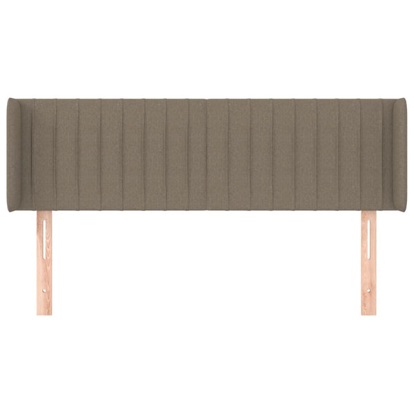 Kopfteil mit Ohren Taupe 147x16x78/88 cm Stoff