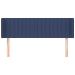 Kopfteil mit Ohren Blau 147x16x78/88 cm Stoff