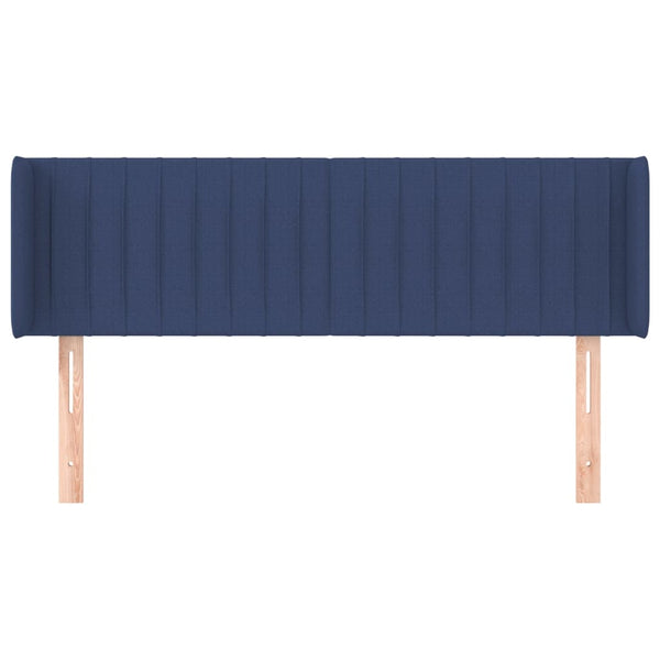 Kopfteil mit Ohren Blau 147x16x78/88 cm Stoff