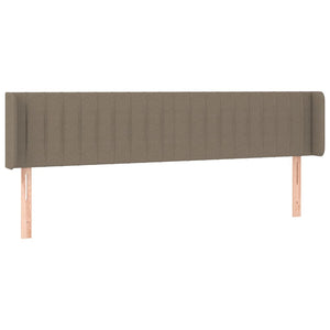 Kopfteil mit Ohren Taupe 163x16x78/88 cm Stoff