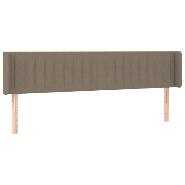 Kopfteil mit Ohren Taupe 163x16x78/88 cm Stoff