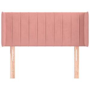 Kopfteil mit Ohren Rosa 83x16x78/88 cm Samt