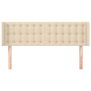 Kopfteil mit Ohren Creme 147x16x78/88 cm Stoff