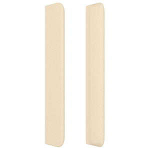 Kopfteil mit Ohren Creme 83x16x118/128 cm Stoff