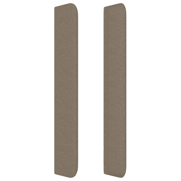 Kopfteil mit Ohren Taupe 93x16x118/128 cm Stoff