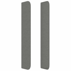 Kopfteil mit Ohren Dunkelgrau 163x16x118/128 cm Stoff