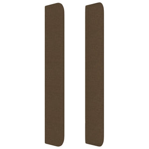 Kopfteil mit Ohren Dunkelbraun 83x16x118/128 cm Stoff