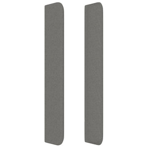 Kopfteil mit Ohren Dunkelgrau 83x16x118/128 cm Stoff