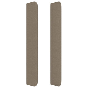Kopfteil mit Ohren Taupe 83x16x118/128 cm Stoff