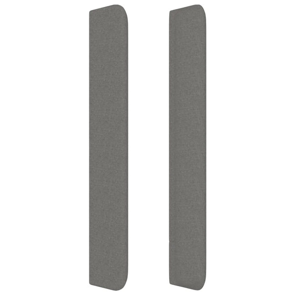 Kopfteil mit Ohren Dunkelgrau 93x16x118/128 cm Stoff