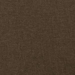 Kopfteil mit Ohren Dunkelbraun 93x16x118/128 cm Stoff