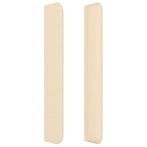 Kopfteil mit Ohren Creme 103x16x118/128 cm Stoff