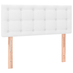 LED Kopfteil Weiß 80x5x78/88 cm Kunstleder