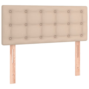 LED Kopfteil Cappuccino-Braun 90x5x78/88 cm Kunstleder