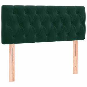 LED Kopfteil Dunkelgrün 90x7x78/88 cm Samt