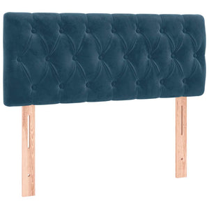 LED Kopfteil Dunkelblau 90x7x78/88 cm Samt