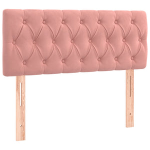 LED Kopfteil Rosa 90x7x78/88 cm Samt