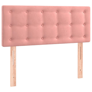 LED Kopfteil Rosa 80x5x78/88 cm Samt
