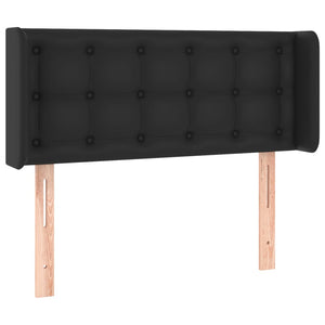 LED Kopfteil Schwarz 93x16x78/88 cm Kunstleder