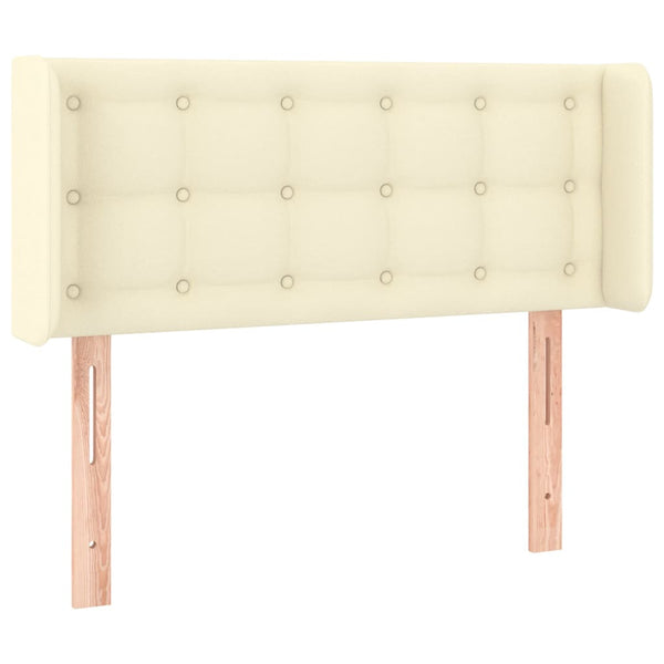 LED Kopfteil Creme 93x16x78/88 cm Kunstleder