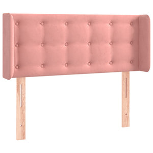 LED Kopfteil Rosa 93x16x78/88 cm Samt