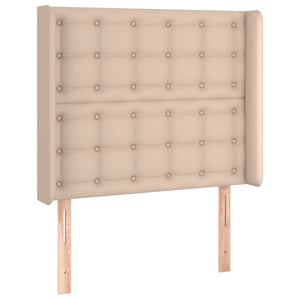 vidaXL Lit coffre avec matelas et LED Marron cappuccino 80x200 cm