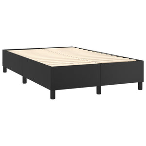 vidaXL Lit coffre avec matelas et LED Noir 120x200 cm Similicuir