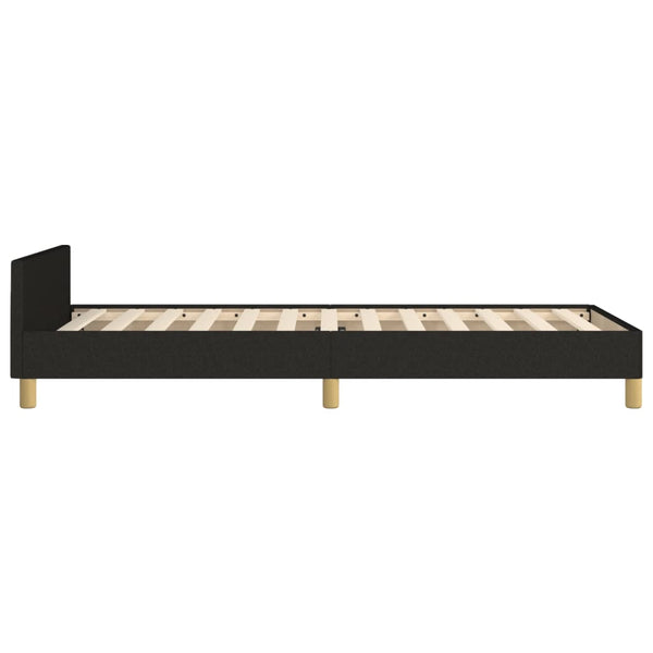 Bettgestell ohne Matratze Schwarz 80x200 cm Stoff