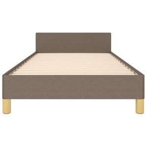 Bettgestell ohne Matratze Taupe 80x200 cm Stoff