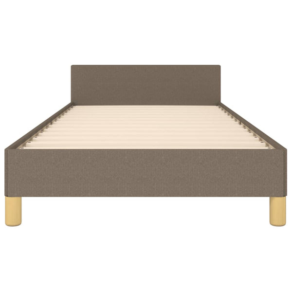 Bettgestell ohne Matratze Taupe 80x200 cm Stoff
