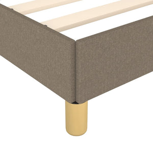 Bettgestell ohne Matratze Taupe 80x200 cm Stoff
